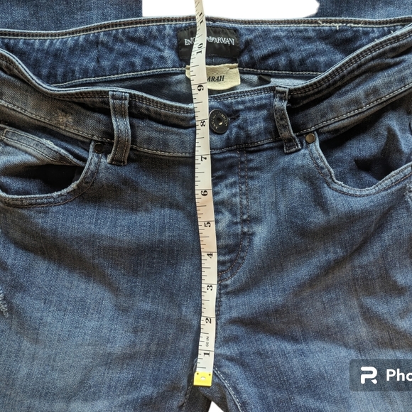 Emporio Armani Sarah Flare Leg Jeans Size 27 - Picture 7 of 8